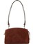 Victoria Koyu Kahverengi Kadın Süet Çapraz Çanta 1