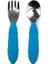 Koyu Mavi Paslanmaz Çelik Çocuk Çatal Kaşık Seti 1