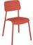 Studie Chair Turuncu Metal Bahçe Sandalyesi 1