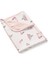 %100 Pamuk Bebe Lapin Rose Pembe Çift Kat Müslin Bebek Battaniyesi 65 x 65 cm 1