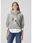 Gri Baskılı Sweatshirt 1