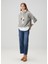 Gri Baskılı Sweatshirt 2