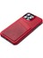 Full Wrap cc iPhone 15 Plus Magenta Deri Telefon Kılıfı 4
