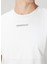 Beyaz Logo Detaylı T-Shirt 5