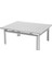 Costa Beyaz Metal Alçak Bahçe Masası 1