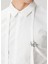 Beyaz Aksesuar Detaylı Organik Pamuk Gömlek 5