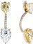 Toi & Moi Champagne Ear Jackets 925 Ayar Gümüş Kadın Küpe 1