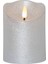 411502 Flamme Rustic Gümüş LED Mum 10 cm 1
