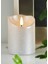 411502 Flamme Rustic Gümüş LED Mum 10 cm 2
