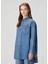 Oversize Mavi Denim Gömlek 3