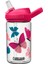 Eddy Colorblock Butterflies Geri Dönüştürülmüş Tritan Plastik Pembe Pipetli Suluk 400 ml 1