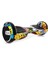 Bluetooth Hoparlörlü Akıllı Dengeli Sarı Grafiti Desenli Hoverboard 1