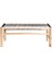 Kasia Macrame Natural Siyah Bench 2
