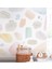 Watercolor Brushes Mural Çocuk Odası Duvar Kağıdı 100 x 100 cm 3