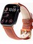 Apple Watch 42/44/45 mm Amber Deri Akıllı Saat Kordon 4