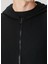 Siyah Kapüşonlu Triko Hırka 5