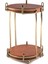 Mermer Yuvarlak 2 Katlı Servis Standı 17 x 28 cm 1