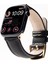Apple Watch 42/44/45 mm Black Deri Akıllı Saat Kordon 4