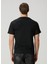 Siyah Rib Doku Detaylı T-Shirt 4