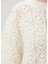 Antila Krem Bukle Dokulu Oversize Triko 5