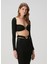Maja Siyah Crop Bluz 3