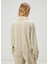 Açık Haki Yakası Fermuarlı Sweatshirt 5