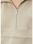 Açık Haki Yakası Fermuarlı Sweatshirt 6