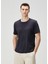 Regular Fit Lacivert Basic T-Shirt 2