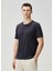 Regular Fit Lacivert Basic T-Shirt 3