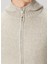 Bej Kapüşonlu Yün Triko Hırka 5