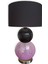 Black Purple Üfleme Cam Abajur 1