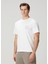 Beyaz Kontrast Baskılı T-Shirt 3
