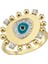 Evil Eye Pırlantalı Kadın Altın Yüzük 2