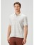 Açık Mavi Polo Yaka Çizgi Desenli T-Shirt 3