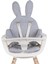 Gri Tavşan Mama Sandalyesi Minderi 5