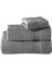 Sicilia Gri %100 Pamuk 3'lü Havlu Bornoz Seti 4