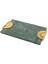 Gold Demir Detaylı Yeşil Mermer Tepsi 42 cm 2