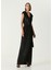 Margot Siyah Kruvaze Maksi Abiye Elbise 2