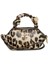 Leopar Desenli Kadın Deri El Çantası 1
