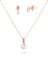 Laura Zirkon Taşlı Rose Gold Kaplama Kadın Bijuteri Set 1