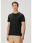 Regular Fit Siyah Basic T-Shirt 1