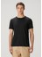 Regular Fit Siyah Basic T-Shirt 3