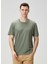 Regular Fit Yeşil Basic T-Shirt 2