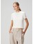 Krem Dantel Detaylı T-Shirt 3