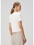 Krem Dantel Detaylı T-Shirt 4