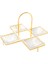 Altın Rengi Standlı 4'lü Servislik 36 x 22 cm 1