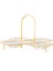 Altın Rengi Standlı 4'lü Servislik 36 x 22 cm 2