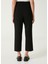 Siyah Pileli Crop Pantolon 5