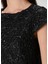 Siyah Işlemeli Mini Kokteyl Elbise 5