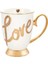 Mug White Love Gold Kupa 1